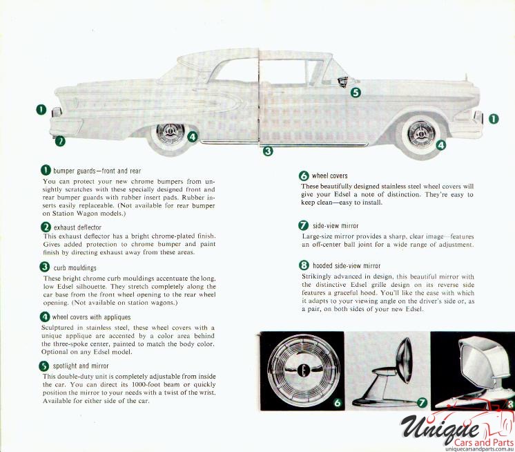 1958 Edsel Accessories Brochure Page 12